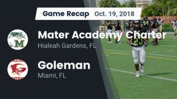 Recap: Mater Academy Charter  vs. Goleman  2018