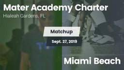 Matchup: Mater Academy Charte vs. Miami Beach  2019