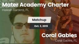 Matchup: Mater Academy Charte vs. Coral Gables  2019