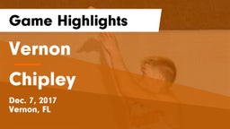 Vernon  vs Chipley  Game Highlights - Dec. 7, 2017