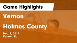 Vernon  vs Holmes County  Game Highlights - Dec. 8, 2017