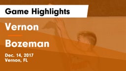 Vernon  vs Bozeman  Game Highlights - Dec. 14, 2017