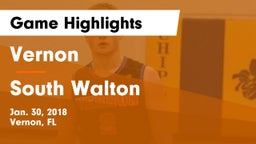 Vernon  vs South Walton Game Highlights - Jan. 30, 2018