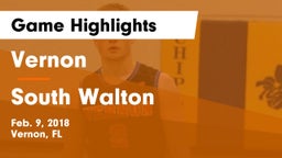 Vernon  vs South Walton Game Highlights - Feb. 9, 2018