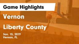 Vernon  vs Liberty County  Game Highlights - Jan. 15, 2019