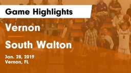 Vernon  vs South Walton  Game Highlights - Jan. 28, 2019