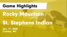 Rocky Mountain  vs St. Stephens Indian  Game Highlights - Jan. 17, 2020