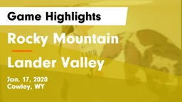 Rocky Mountain  vs Lander Valley  Game Highlights - Jan. 17, 2020