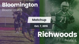 Matchup: Bloomington vs. Richwoods  2016
