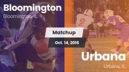 Matchup: Bloomington vs. Urbana  2016