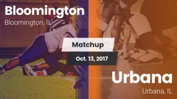 Matchup: Bloomington vs. Urbana  2017