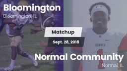 Matchup: Bloomington vs. Normal Community  2018