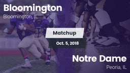 Matchup: Bloomington vs. Notre Dame  2018