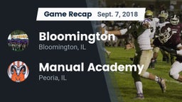 Recap: Bloomington  vs. Manual Academy  2018