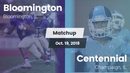 Matchup: Bloomington vs. Centennial  2018