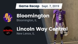 Recap: Bloomington  vs. Lincoln Way Central  2019