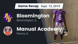 Recap: Bloomington  vs. Manual Academy  2019