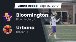 Recap: Bloomington  vs. Urbana  2019