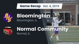 Recap: Bloomington  vs. Normal Community  2019