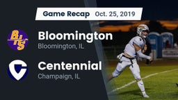 Recap: Bloomington  vs. Centennial  2019