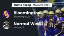 Recap: Bloomington  vs. Normal West  2021