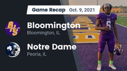 Recap: Bloomington  vs. Notre Dame  2021