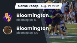 Recap: Bloomington  vs. Bloomington  2022