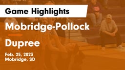 Mobridge-Pollock  vs Dupree  Game Highlights - Feb. 25, 2023