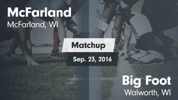 Matchup: McFarland vs. Big Foot  2016