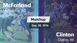 Matchup: McFarland vs. Clinton  2016