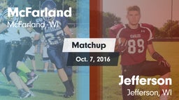 Matchup: McFarland vs. Jefferson  2016