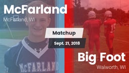 Matchup: McFarland vs. Big Foot  2018