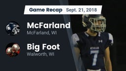 Recap: McFarland  vs. Big Foot  2018