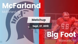 Matchup: McFarland vs. Big Foot  2019