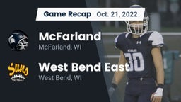 Recap: McFarland  vs. West Bend East  2022