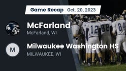 Recap: McFarland  vs. Milwaukee Washington HS 2023