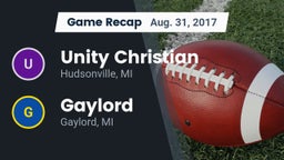 Recap: Unity Christian  vs. Gaylord  2017