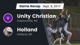 Recap: Unity Christian  vs. Holland  2017