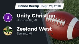 Recap: Unity Christian  vs. Zeeland West  2018