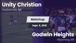 Matchup: Unity Christian vs. Godwin Heights  2019