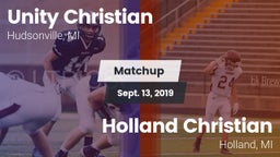 Matchup: Unity Christian vs. Holland Christian 2019
