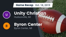 Recap: Unity Christian  vs. Byron Center  2019