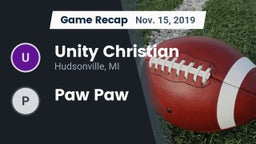 Recap: Unity Christian  vs. Paw Paw 2019