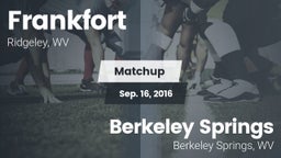 Matchup: Frankfort vs. Berkeley Springs  2016