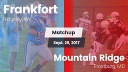 Matchup: Frankfort vs. Mountain Ridge  2017