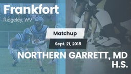 Matchup: Frankfort vs. NORTHERN GARRETT, MD H.S. 2018