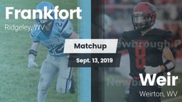 Matchup: Frankfort vs. Weir  2019