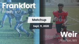 Matchup: Frankfort vs. Weir  2020