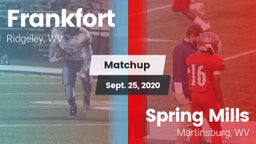 Matchup: Frankfort vs. Spring Mills  2020