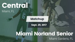 Matchup: Central vs. Miami Norland Senior   2017